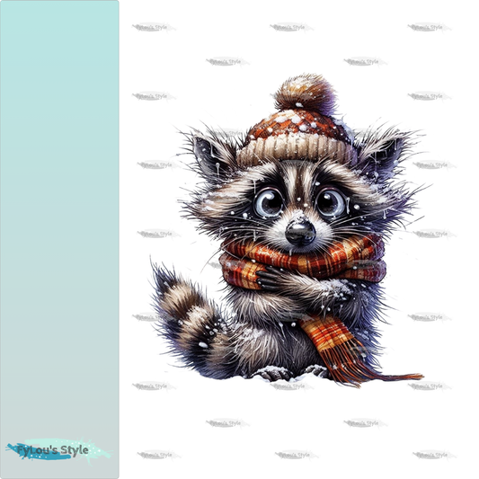 Bügelbild FrostBEULEN Waschbär #2