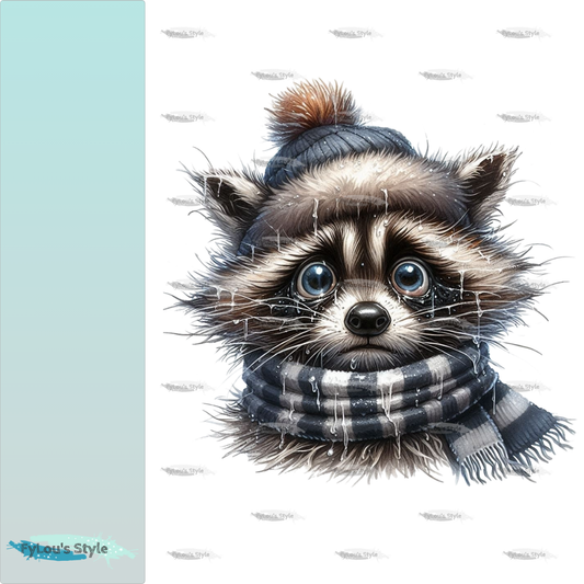 Bügelbild FrostBEULEN Waschbär #4