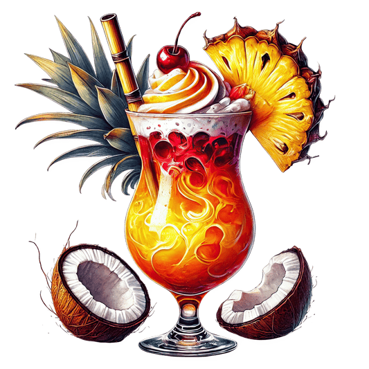 Bügelbild Fruchtiger Cocktail #15 Fylou's Style
