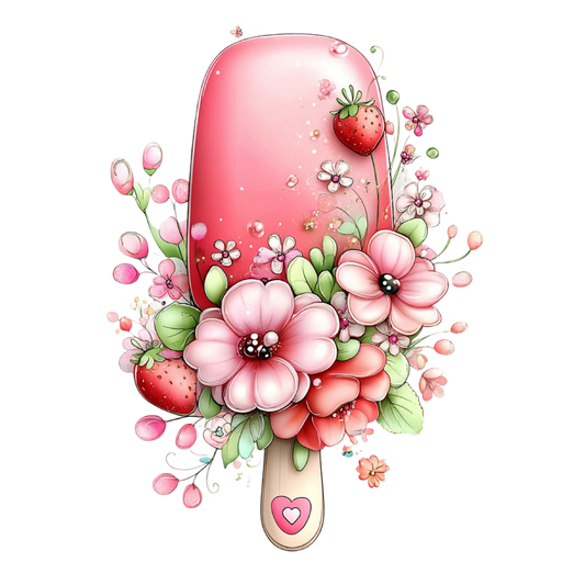 Bügelbild Fruchtiges Eis #3