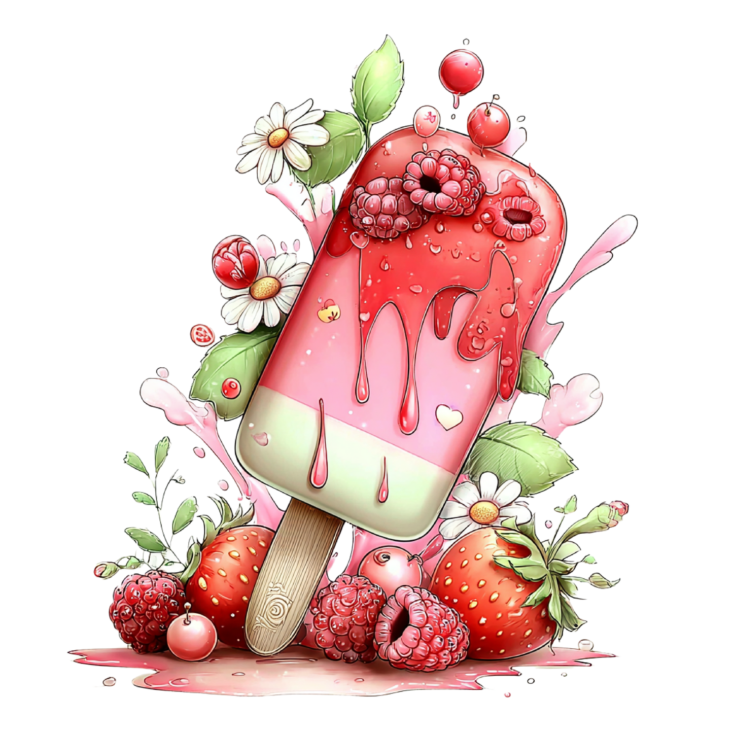 Bügelbild Fruchtiges Eis #6