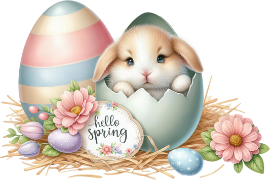 Bügelbild Frühlings Babyhase #12 Fylou's Style