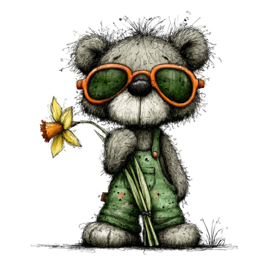 Bügelbild Frühlings Bär #1