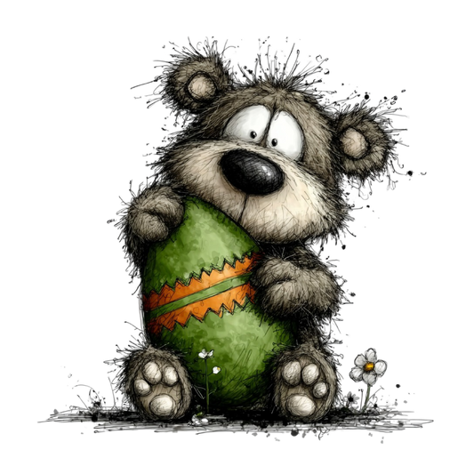 Bügelbild Frühlings Bär #2