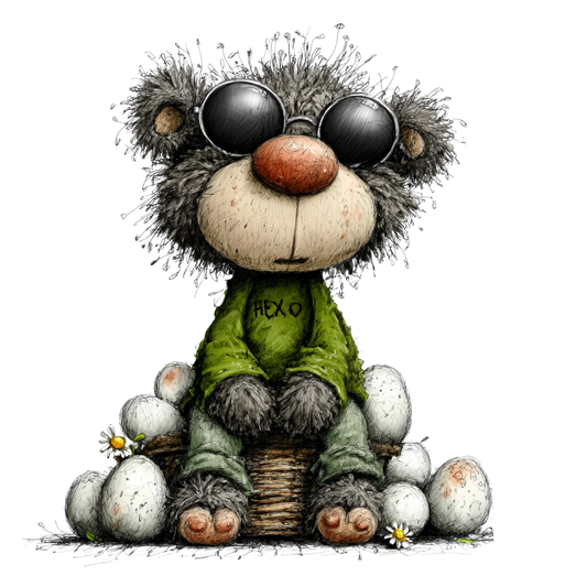 Bügelbild Frühlings Bär #4