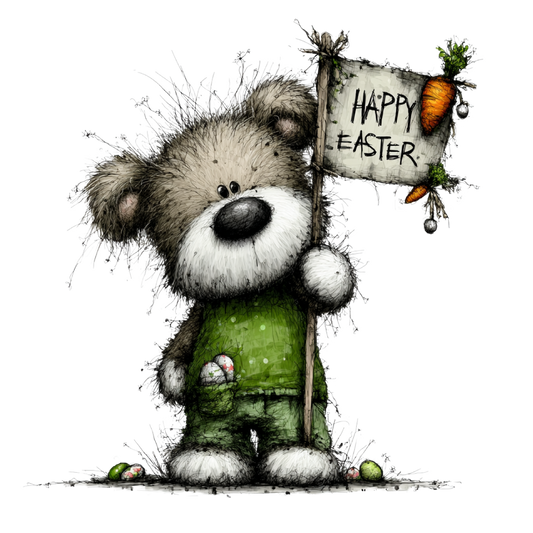 Bügelbild Frühlings Bär #7