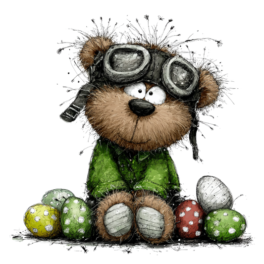 Bügelbild Frühlings Bär #8