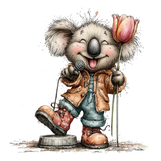 Bügelbild Frühlings Koala #1