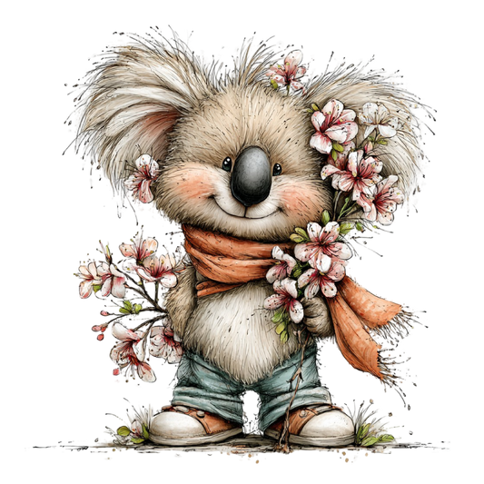 Bügelbild Frühlings Koala #2