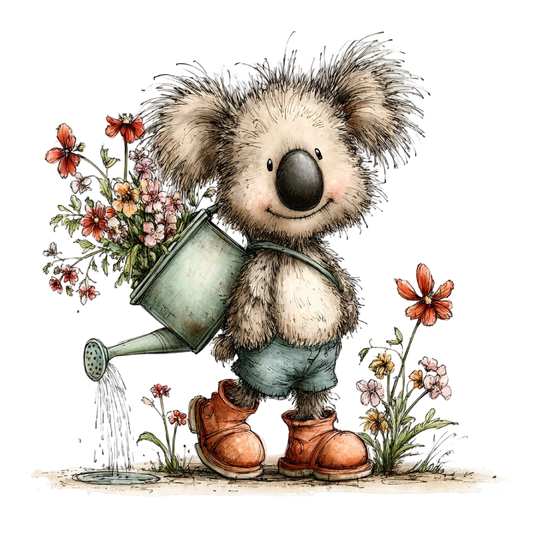 Bügelbild Frühlings Koala #4