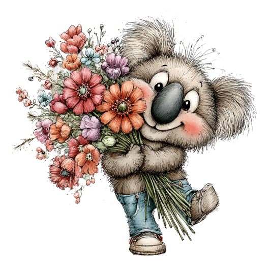 Bügelbild Frühlings Koala #5