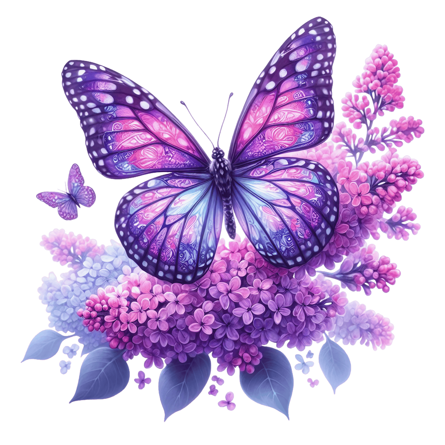 Bügelbild Frühlings Schmetterling #1 Fylou's Style