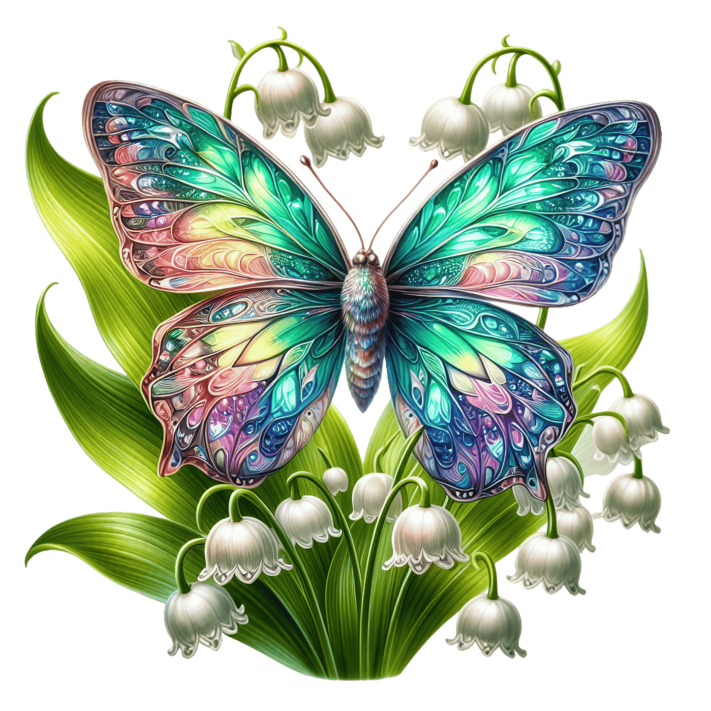 Bügelbild Frühlings Schmetterling #26