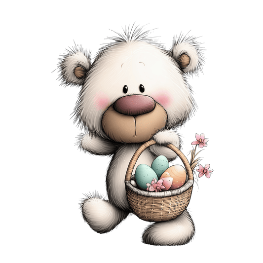 Bügelbild Frühlings Teddy Bär #9