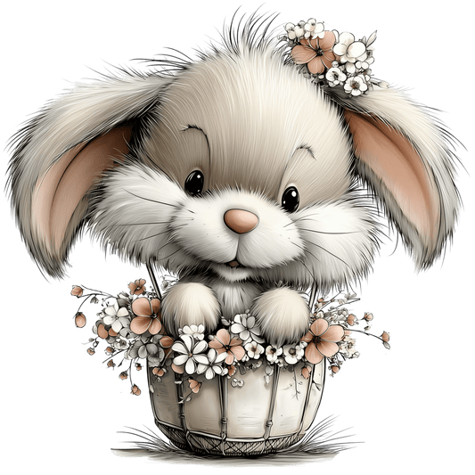 Bügelbild Frühlings Tiere Hase #13