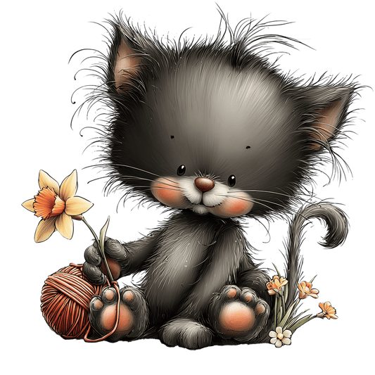 Bügelbild Frühlings Tiere Katze #7