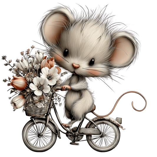 Bügelbild Frühlings Tiere Maus #8