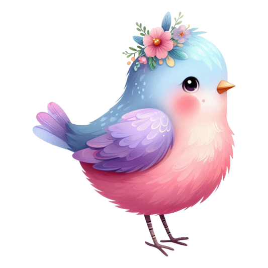 Bügelbild Frühlings Vogel #2