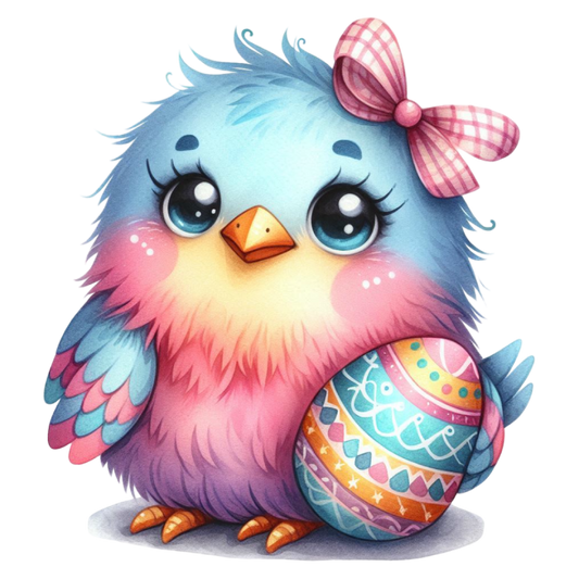 Bügelbild Frühlings Vogel #3