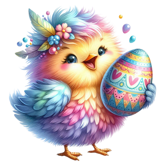 Bügelbild Frühlings Vogel #4