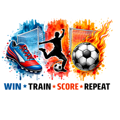 Bügelbild Streifen Motivwelt "Fussball #2"