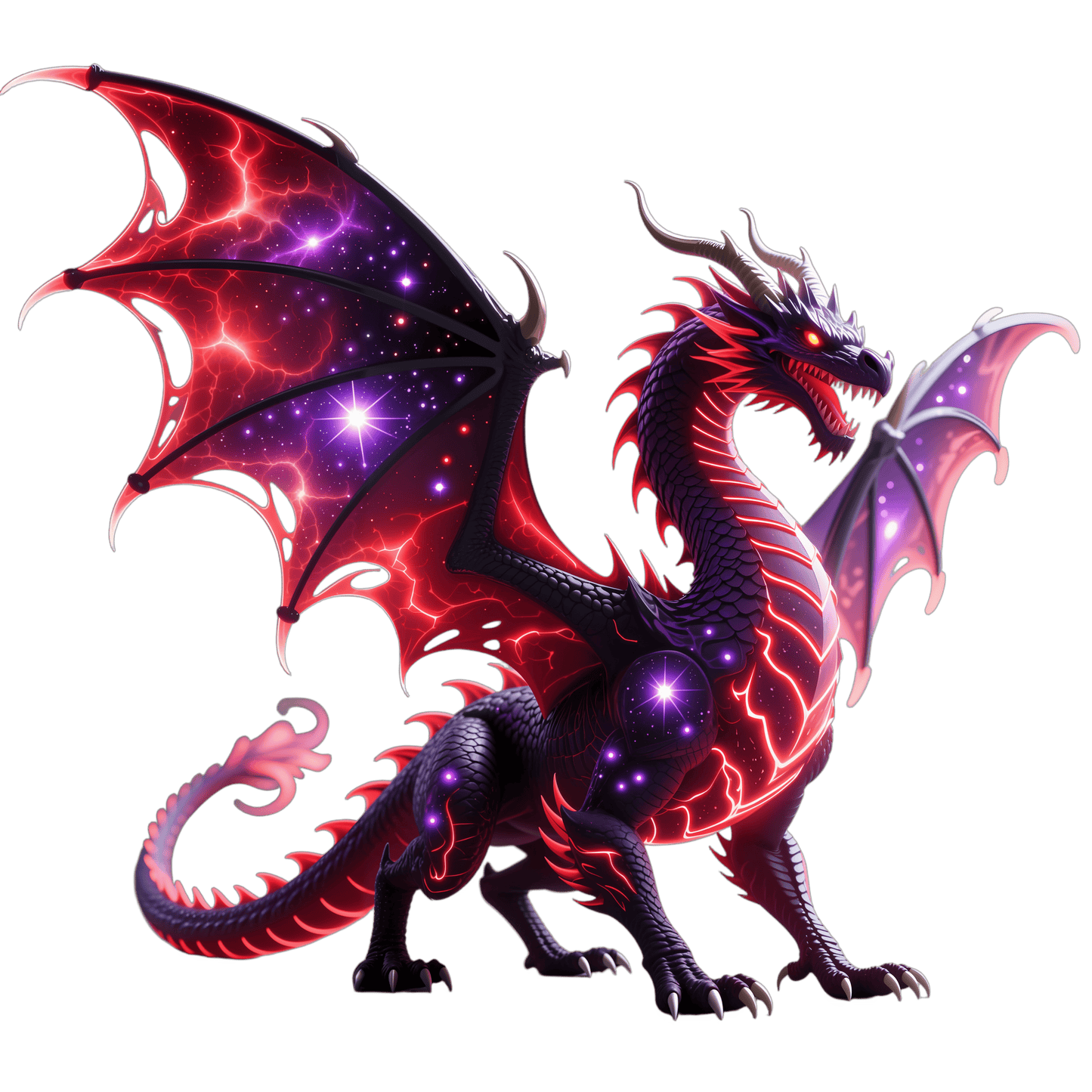 Bügelbild Galaxy Drache #5