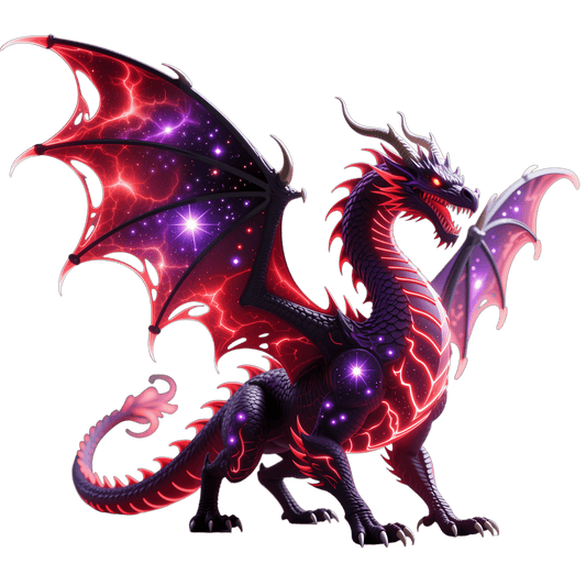 Bügelbild Galaxy Drache #5
