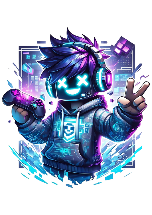 Bügelbild Gamer #1