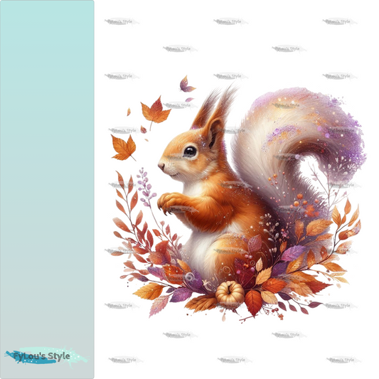Bügelbild Glitzer Eichhörnchen #1