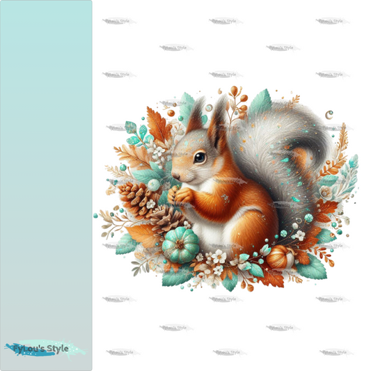 Bügelbild Glitzer Eichhörnchen #3