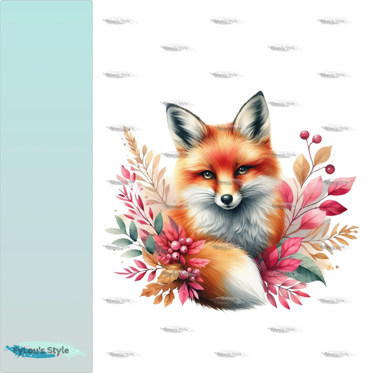 Bügelbild Glitzer Fuchs #1
