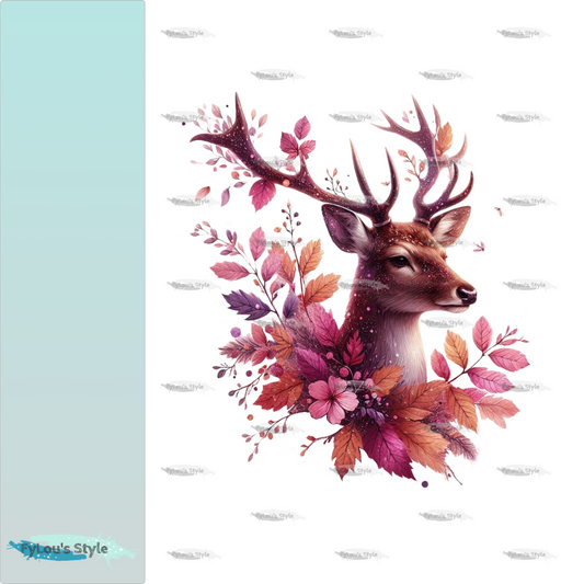 Bügelbild Glitzer Hirsch  #1