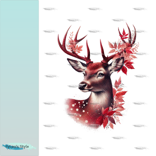 Bügelbild Glitzer Hirsch  #2