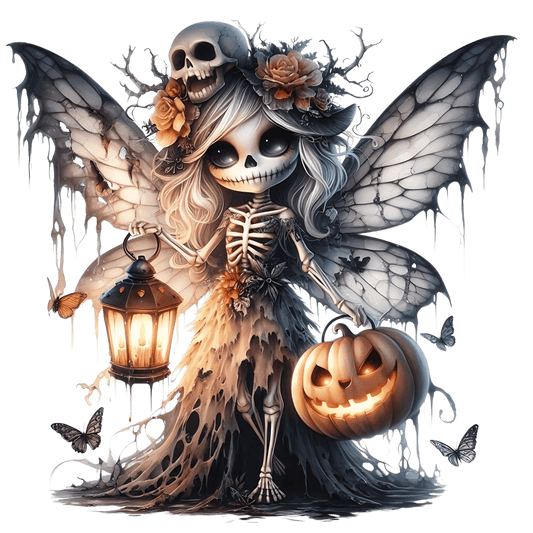 Bügelbild Gothik Halloween Fee #13