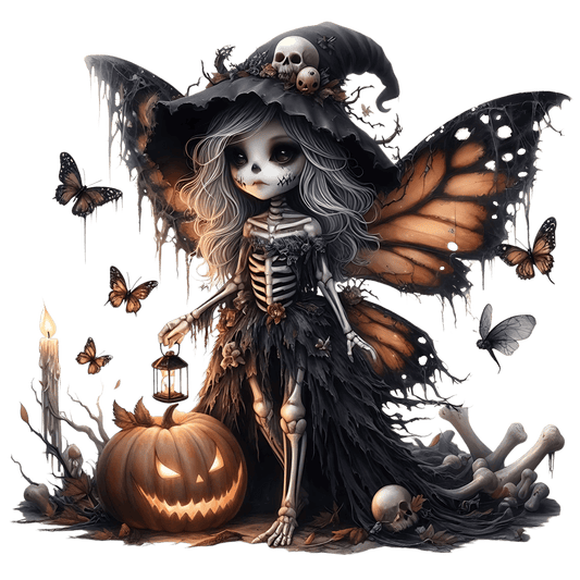 Bügelbild Gothik Halloween Fee #6