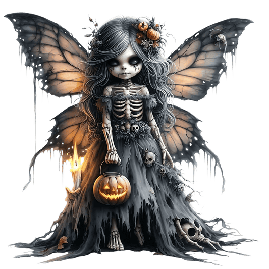 Bügelbild Gothik Halloween Fee #8