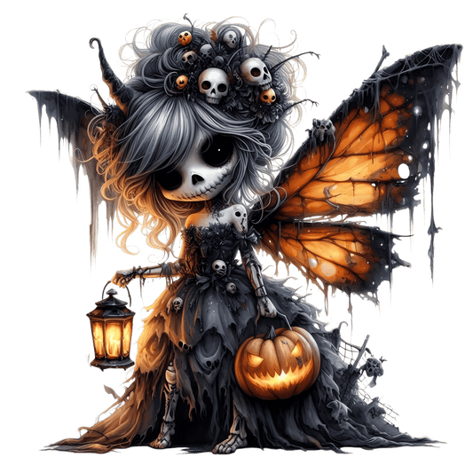 Bügelbild Gothik Halloween Fee #9