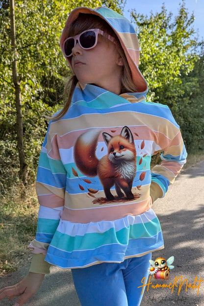 Bügelbild Fuchs mit Blättern #2