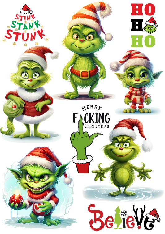 Bügelbild Bogen Grüne Weihnachten #1