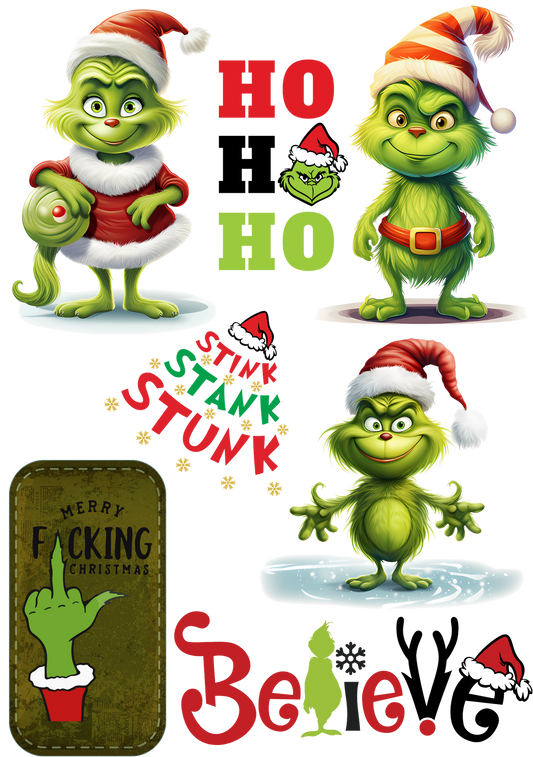 Bügelbild Bogen Grüne Weihnachten #2