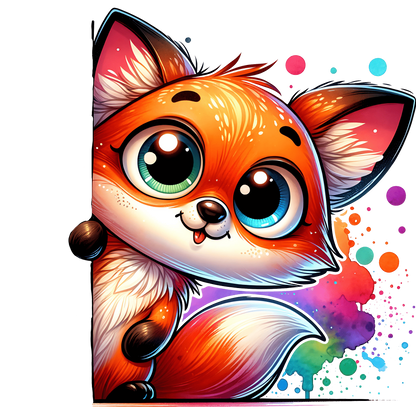 Bügelbild Guck Guck Fuchs Fylou's Style