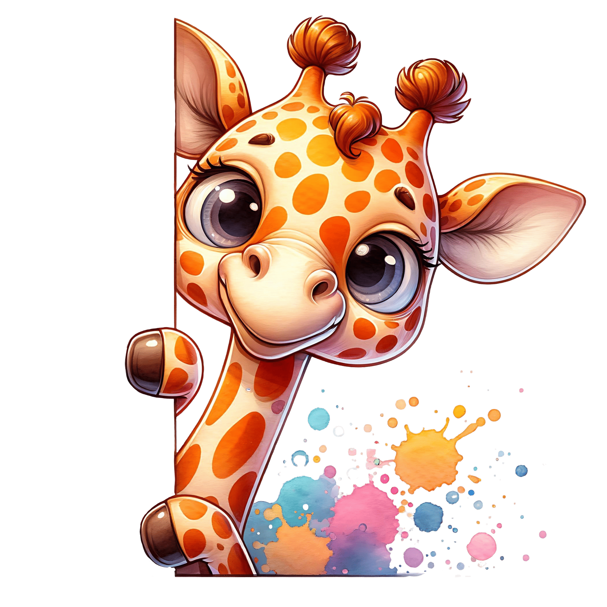 Bügelbild Guck Guck Giraffe #1 Fylou's Style
