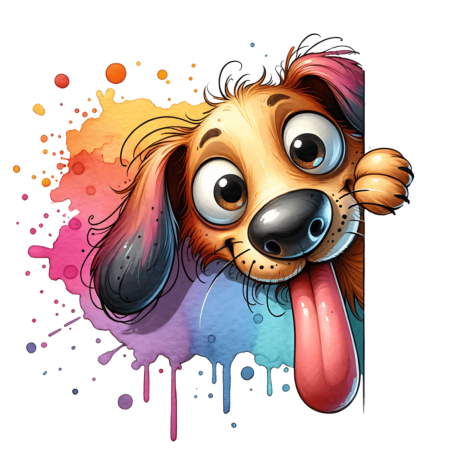 Bügelbild Guck Guck Hund Fylou's Style