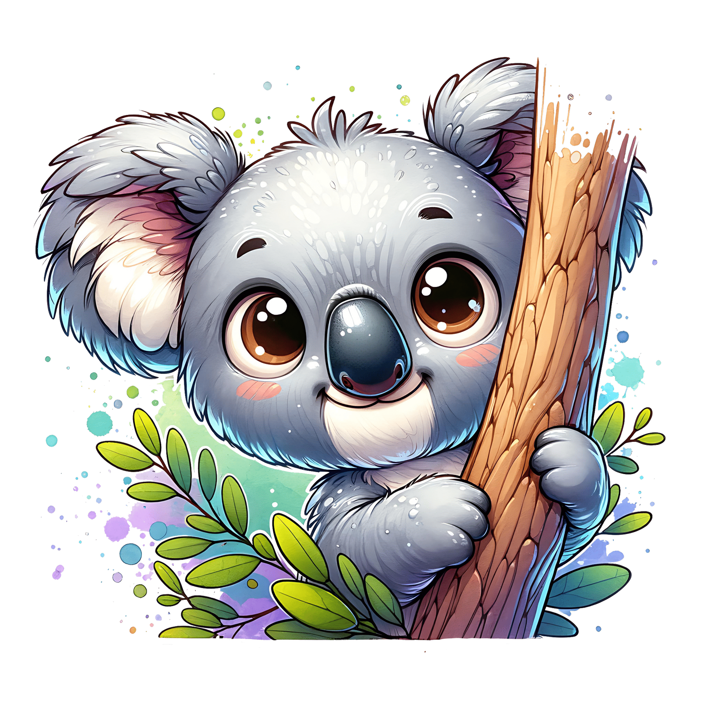 Bügelbild Guck Guck Koala #2 Fylou's Style