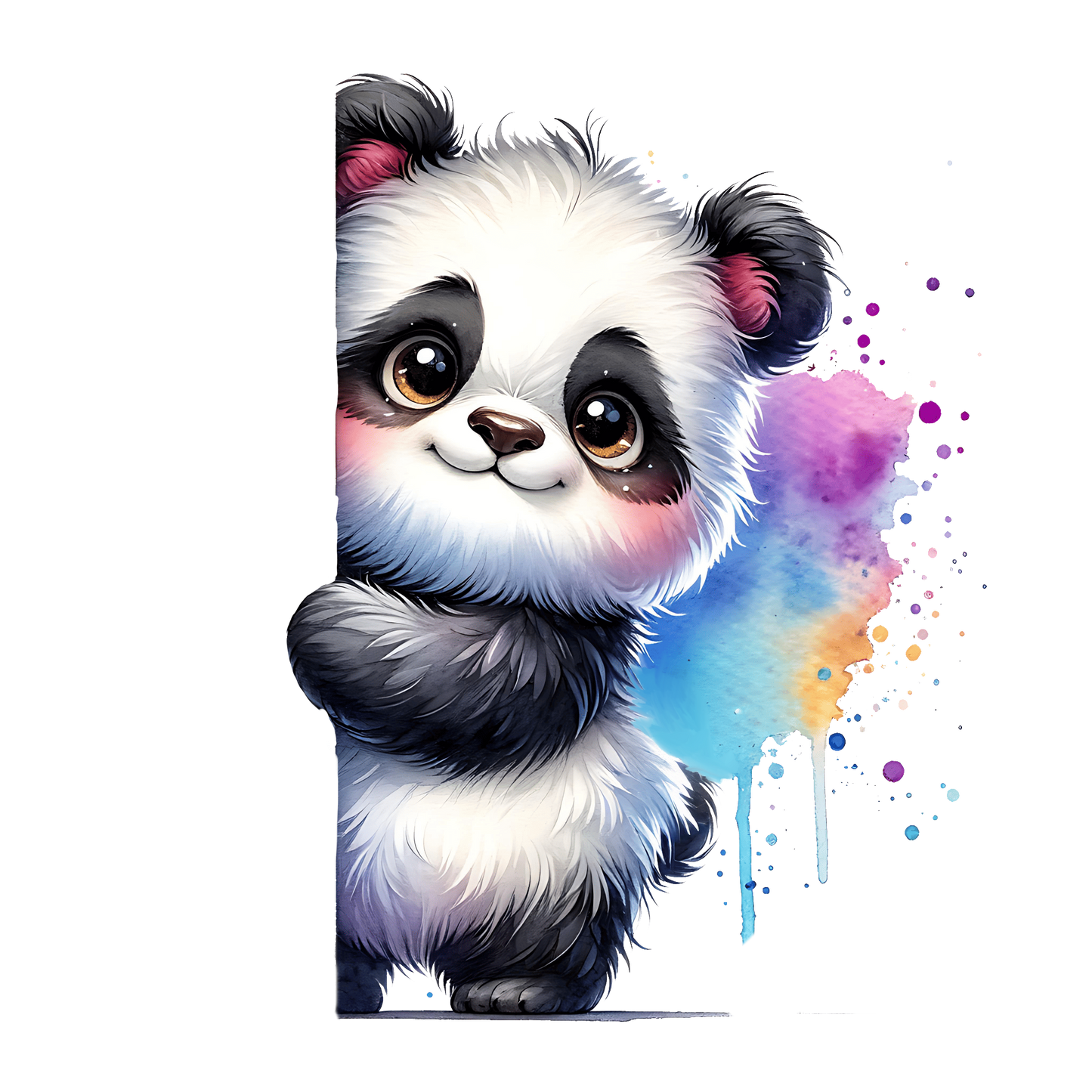 Bügelbild Guck Guck Panda Fylou's Style