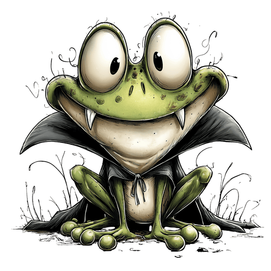 Bügelbild Halloween Frosch #6