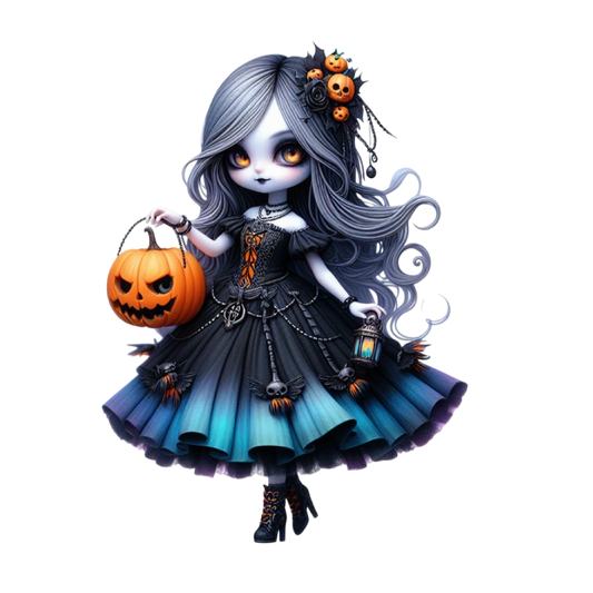 Bügelbild Halloween Gothik Braut #1