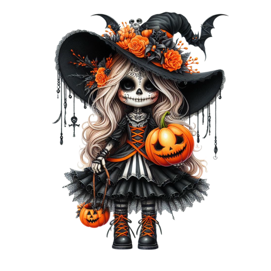 Bügelbild Halloween Gothik Braut #16