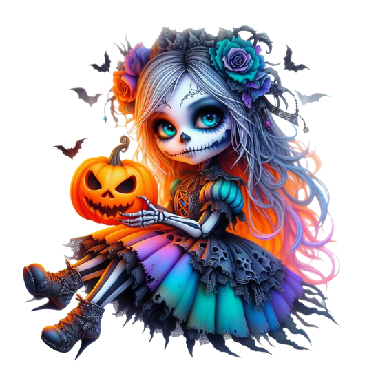 Bügelbild Halloween Gothik Braut #17