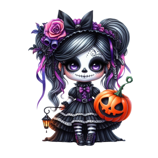 Bügelbild Halloween Gothik Braut #18